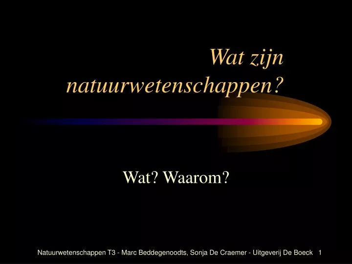 wat zijn natuurwetenschappen