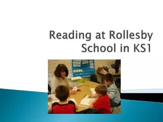 Reading at Rollesby School in KS1
