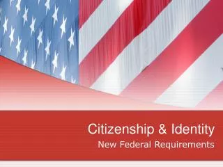 Citizenship &amp; Identity