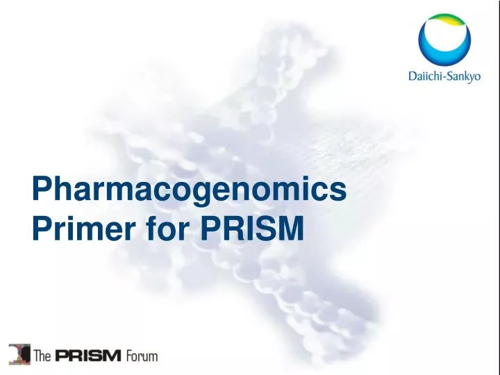 pharmacogenomics primer for prism