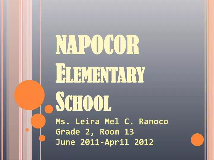 napocor elementary school