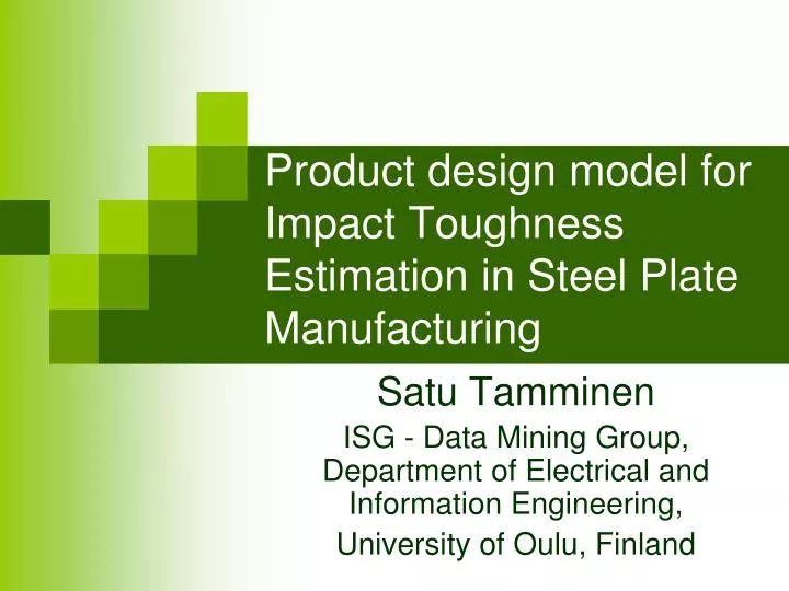 product design model for impact toughness estimation in steel plate manufacturing