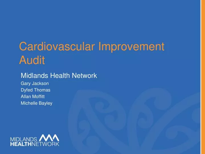 cardiovascular improvement audit