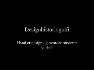 designhistoriografi