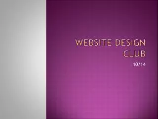 Website Design Club