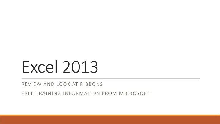 excel 2013