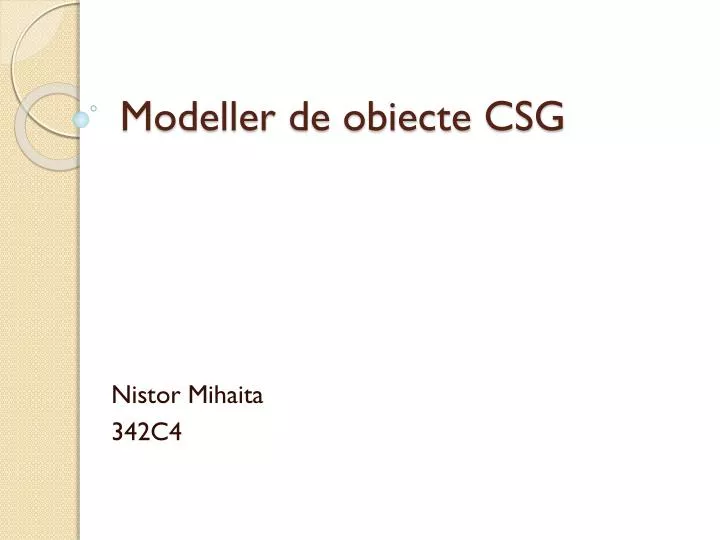 modeller de obiecte csg
