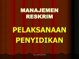 manajemen reskrim