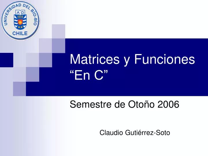 matrices y funciones en c