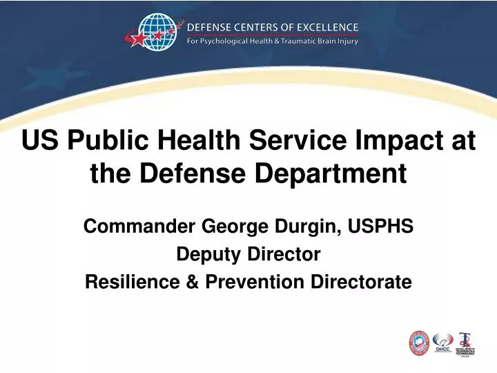 us public health service impact at the defense department