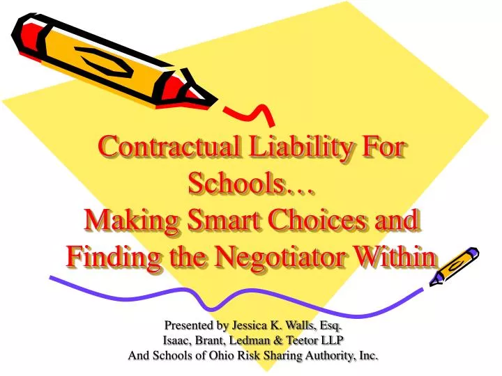 contractual liability for schools making smart choices and finding the negotiator within