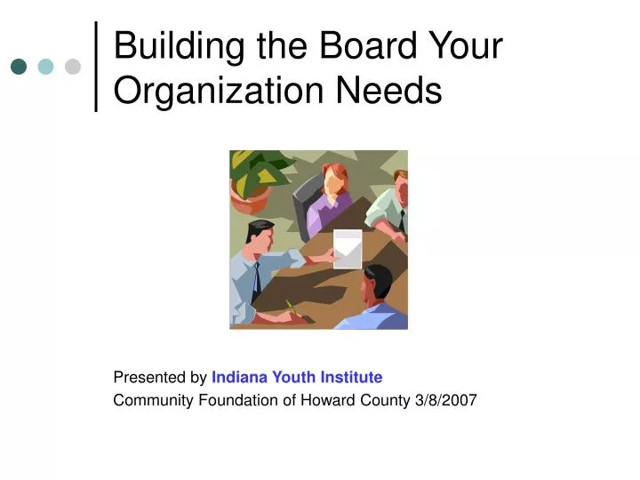 building the board your organization needs