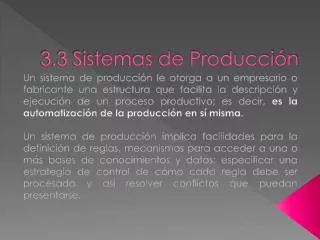 3 3 sistemas de producci n