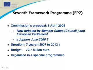 Seventh Framework Programme (FP7)