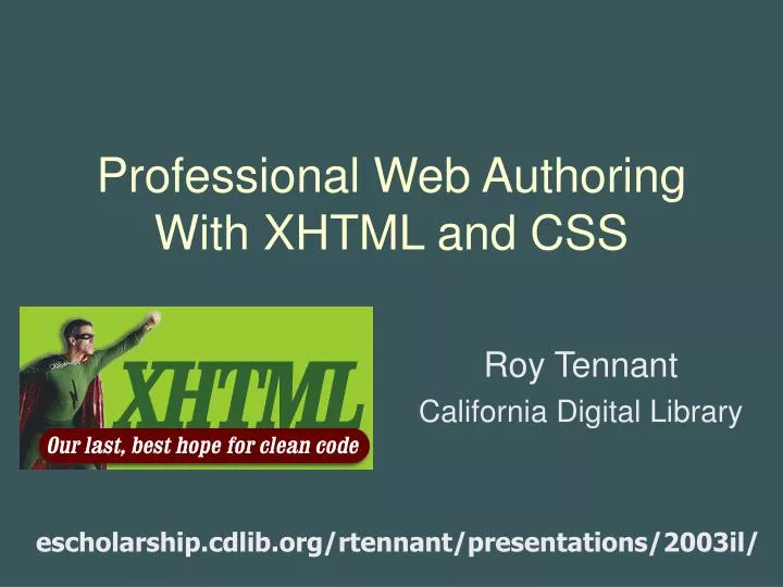 professional web authoring with xhtml and css