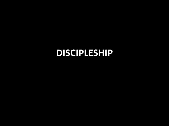 discipleship