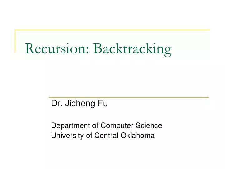 recursion backtracking