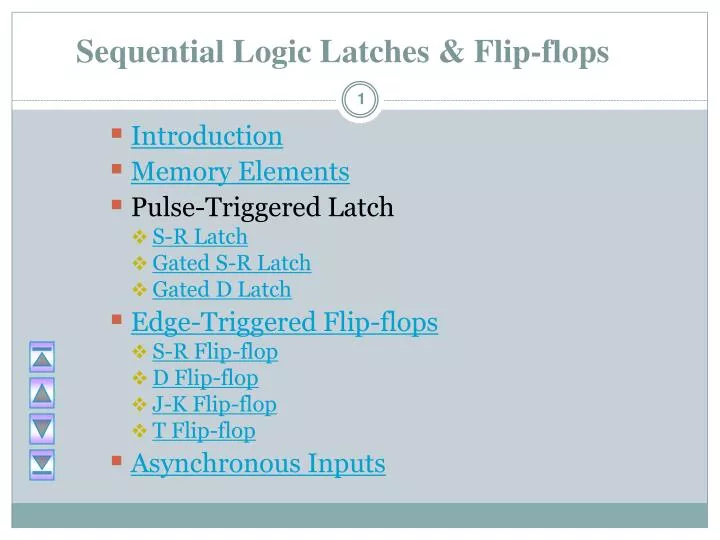 sequential logic latches flip flops