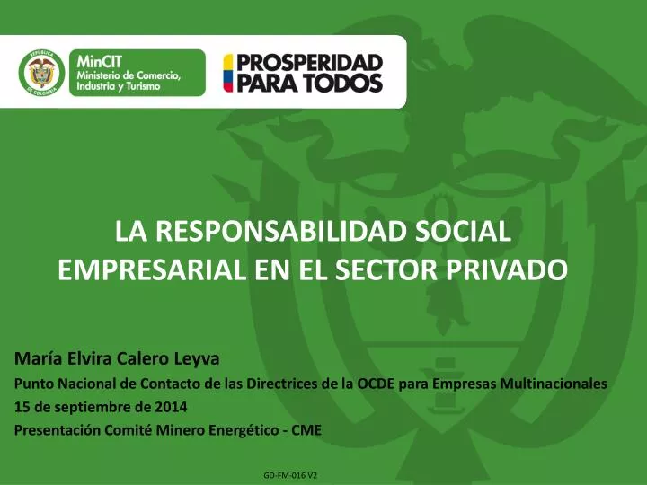 la responsabilidad social empresarial en el sector privado