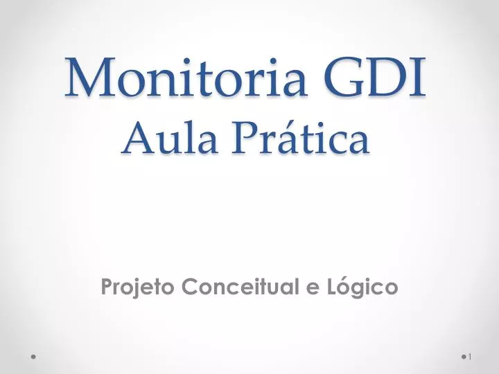 monitoria gdi aula pr tica