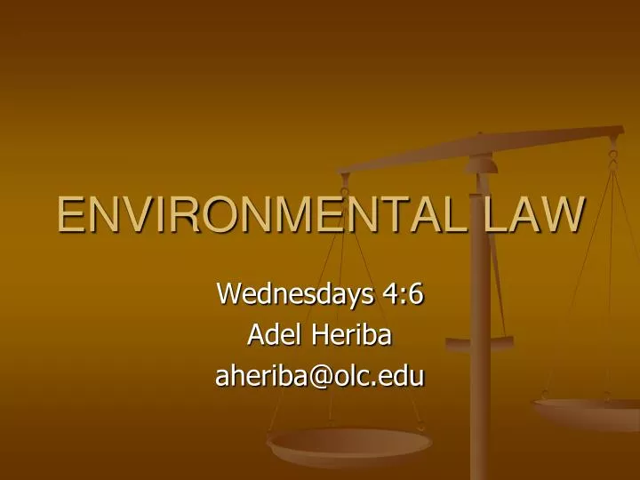 environmental law