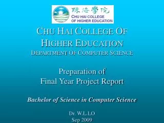 The Final Year Project Report