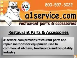 Restaurant service - Restaurant repair parts