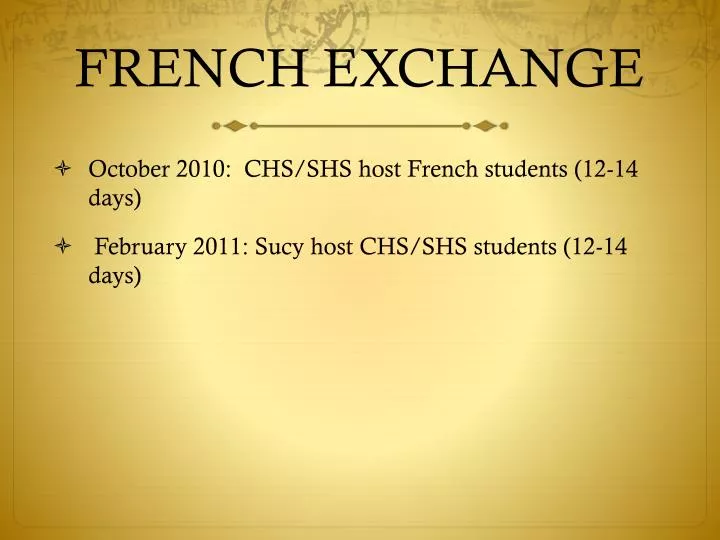french exchange