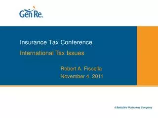 Insurance Tax Conference