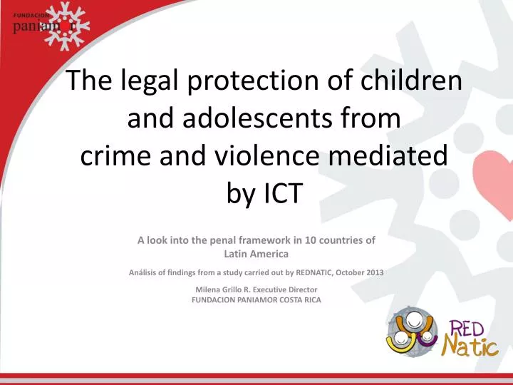 the legal protection of children and adolescents from crime and violence mediated by ict
