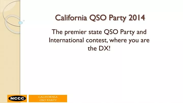 california qso party 2014