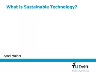 What is Sustainable Technology?