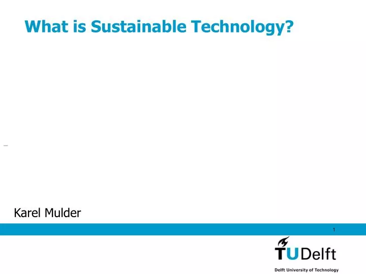 what is sustainable technology