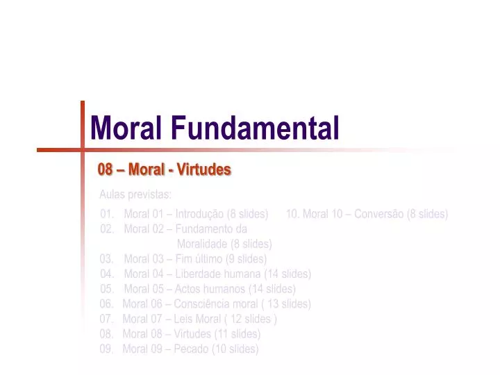 moral fundamental