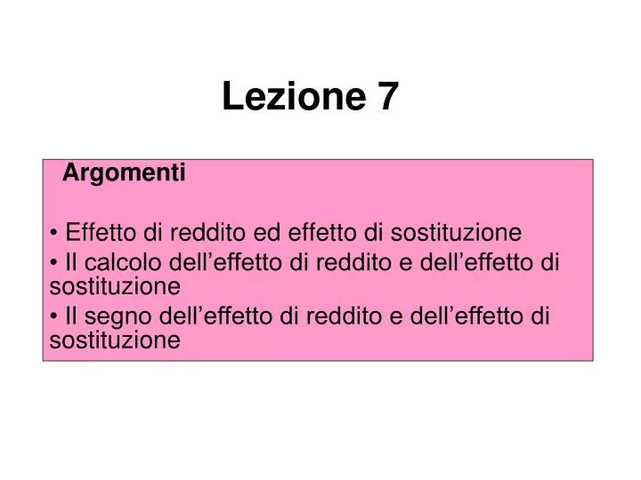 lezione 7