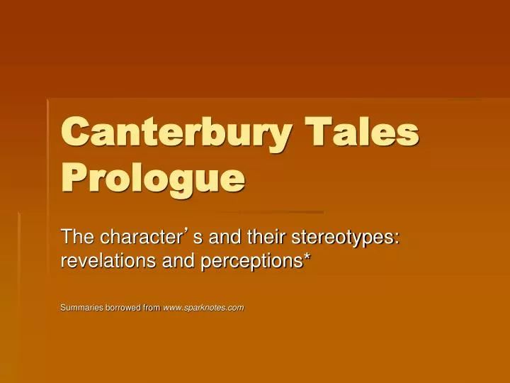 canterbury tales prologue