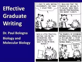Effective Graduate Writing