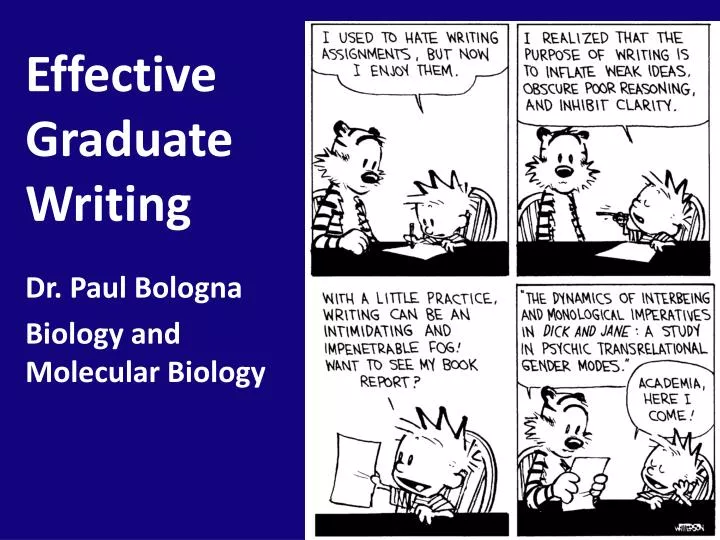 effective graduate writing