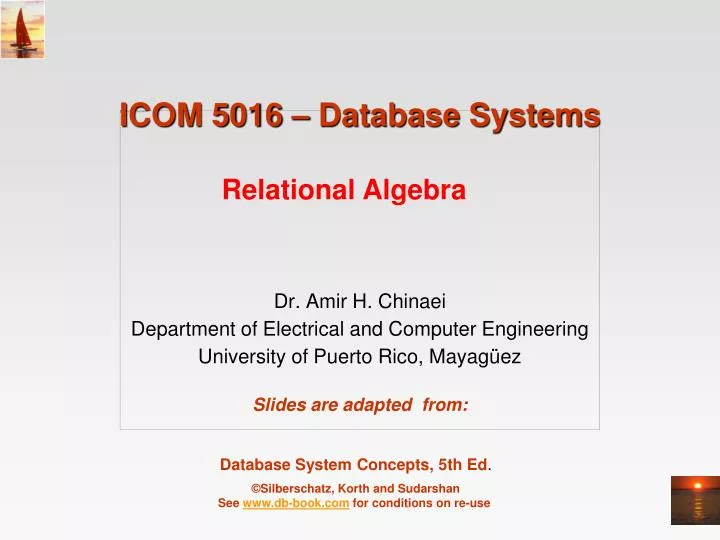 icom 5016 database systems