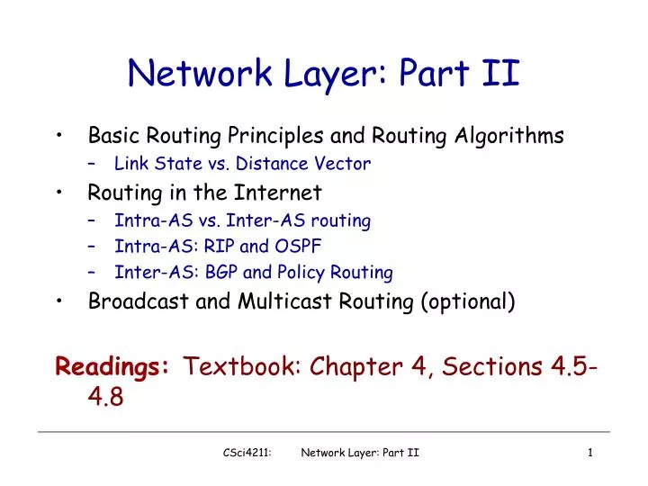 network layer part ii