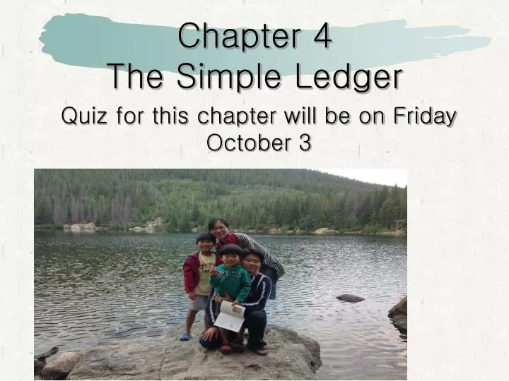 chapter 4 the simple ledger