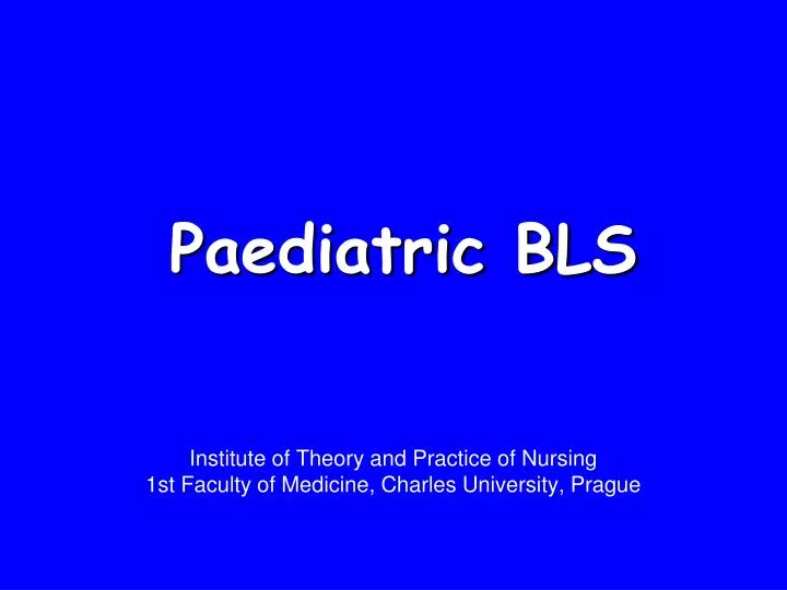 paediatric bls