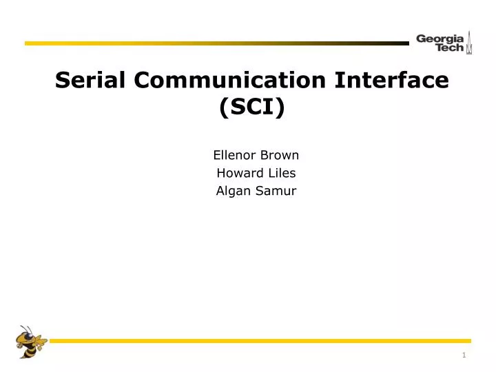 serial communication interface sci