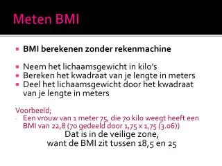 meten bmi