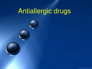 Antiallergic drugs