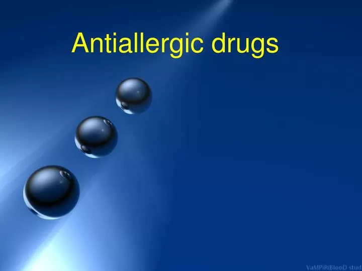antiallergic drugs