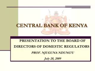 CENTRAL BANK OF KENYA