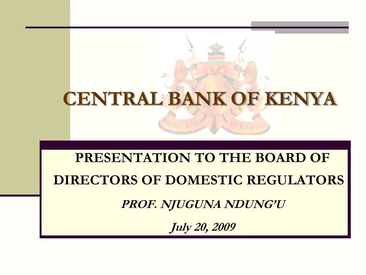 central bank of kenya