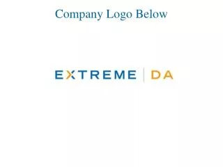 Company Logo Below