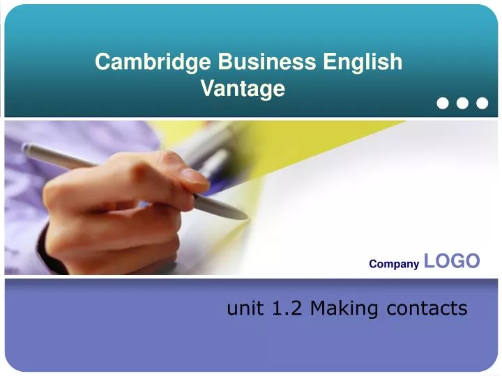 cambridge business english vantage